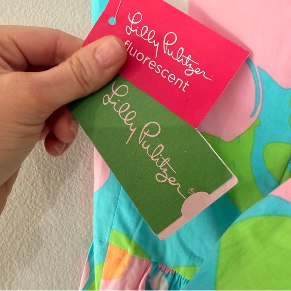 NWT - Lilly Pulitzer Shorely Blue Strapless Floral Dress - Size 4 - Picture 8 of 13